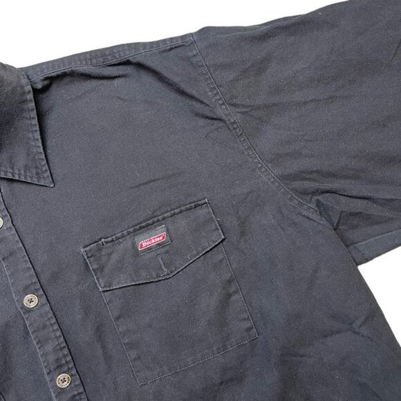 Dickies Men’s Black Button Front Work Gear Utility Shirt Size 3XL - Picture 3 of 5
